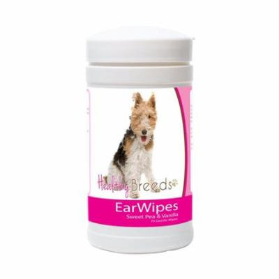 Healthy Breeds 840235180043 Wire Fox Terrier Ear Wipes - 70 Count
