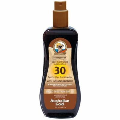 3 Pack - Australian Gold Spray Gel with Instant Bronzer SPF 30 8 oz