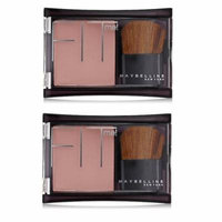 Maybelline Fit Me! Blush, Deep Mauve (Pack of 2) + Makeup Blender Sponge