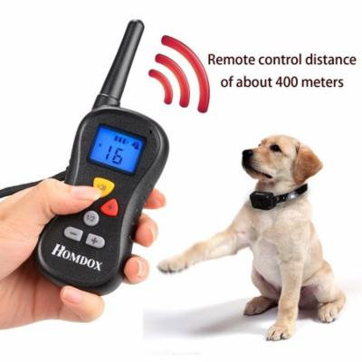 Homdox Stimulation Rechargeable Waterproof Dog Remote 400m Training Collar CCGE