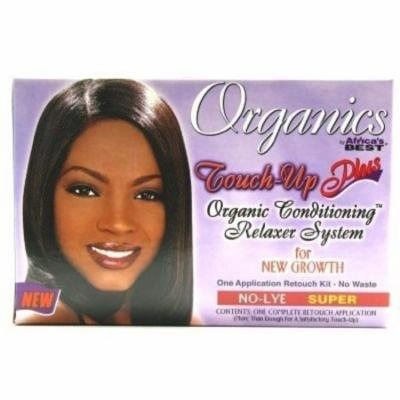 2 Pack - Africa's Best Organics Touch-Up Plus Moisturizing No-Lye Relaxer Kit Super 1 ea