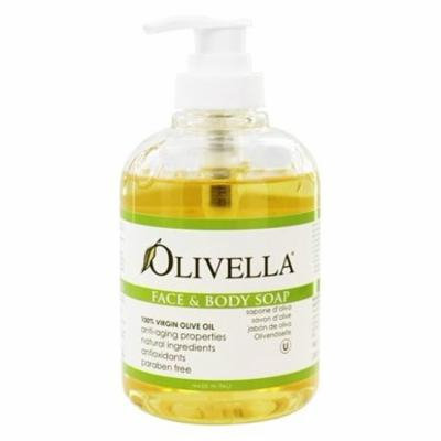 Virgin Olive Oil Face and Body Liquid Soap - 10.14 fl. oz. by Olivella (pack of 12)