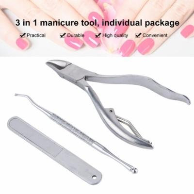 HURRISE Professsional Stainless Steel Nail Clippers Manicure Tool Nail File Nail Clipper Trimmer Set, Nail Clipper Trimmer Set, Nail Manicure Kit