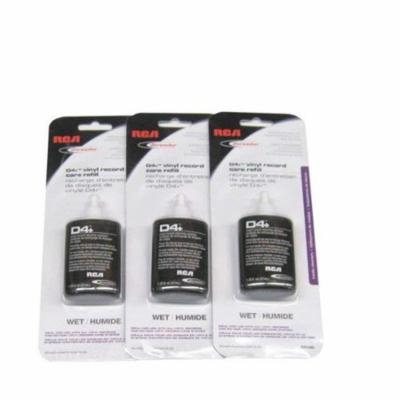 3 Bottles Of RCA RD-1046 Discwasher 1.25 oz. D4+ Vinyl Record Cleaning Fluid Refills
