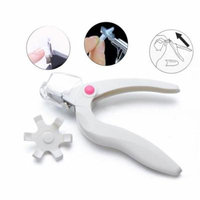 Girl12Queen Nail Art Cuticle Clipper Cutter False Nail Tips French Scissors Manicure Tool