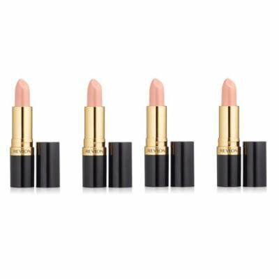 Revlon Super Lustrous Lipstick Pearl #210 Ipanema Beach (Pack of 4) + Makeup Blender Sponge