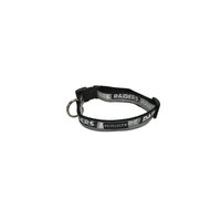 Petflect Oakland Raiders Dog Collar - Reflective - Nylon - Super Strength - NFL Team Logos - Small, Neck 11