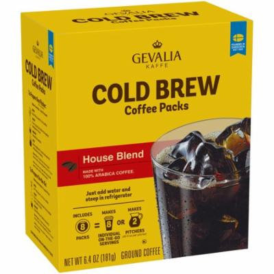 Gevalia Kaffe House Blend Cold Brew Coffee Packs 6.4 oz Box