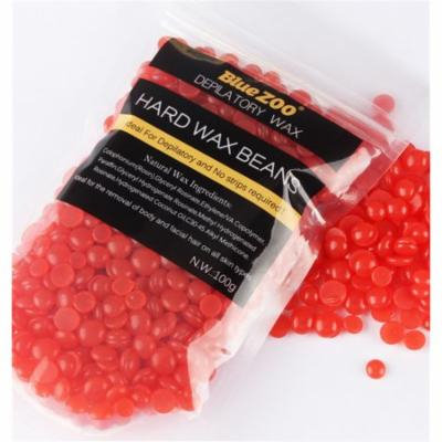100g/Bag Hard Wax Beans Hair Removal Beads Painless,Strawberry