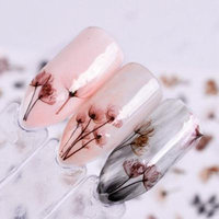 Girl12Queen DIY 3D Dandeli Flower Manicure Nail Art Adhesive Stickers Decals Decoration