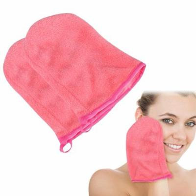 Estink Pink Reusable Face Cleansing Towel Cloth Soft Makeup Remover Glove Facial Cleaning Tools Facial Cleaning Towel Facial Wipes Face Wash Cloths