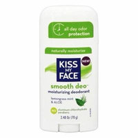 Smooth Moisturizing Deodorant Lemongrass Mint & Aloe - 2.48 oz. by Kiss My Face (pack of 12)