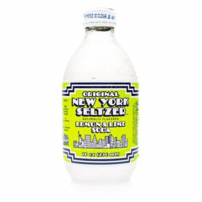 Original New York Seltzer Lemon & Lime Soda 10 oz Glass Bottles - Pack of 4