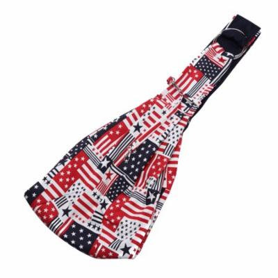 Washable Canvas Small Dog Cat Pet Travel Carrier Tote Bag Soft padded Purse Shoulder Bag (the Stars and Stripes)