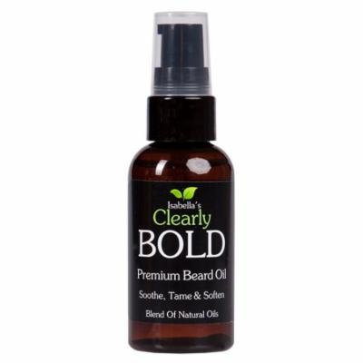 Isabella's Clearly BOLD - Premium Moisturizing Beard Oil - 100% Natural. Smells Great! (2 oz)