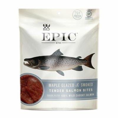 EPIC Maple Glazed & Smoked Tender Salmon Bites 8 Ct Box of 2.5 oz Bags