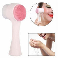 Girl12Queen Double Sides Multifunction Silicone Facial Cleansing Brush Massage Tool Portable