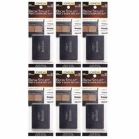 L'Oreal Brow Stylist Prep & Shape Pro Kit, #387 Medium To Dark (Pack of 6) + Makeup Blender Sponge