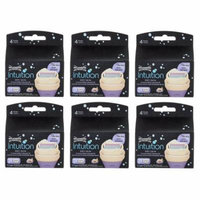 Wilkinson by Schick Intuition Dry Skin Coconut Milk & Almond Oil Refill Razor Blade Cartridges, 3 Count (Pack of 6) + Beyond BodiHeat Patch, 1 Ct