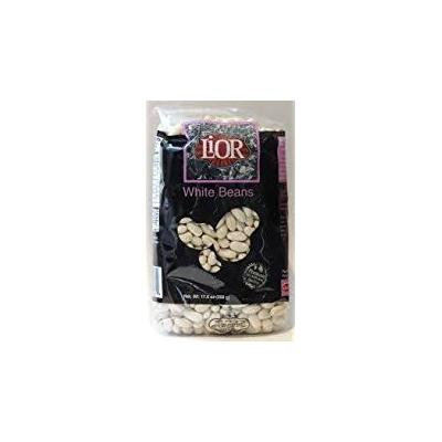 Lior White Beans Premium All Natural Quality 17.6 Oz. Pack Of 3.