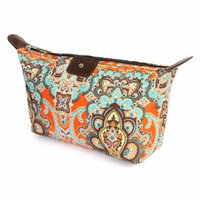 Riah Fashion ORANGE MANDALA COSMETIC BAG