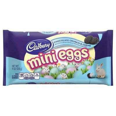 Cadbury Easter Chocolate Crunch & Crème Mini Eggs, 9 oz, Pack of 4