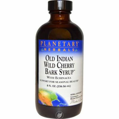 Planetary Herbals - Old Indian Wild Cherry Bark Syrup, 8 fl oz (236.56 ml), Pack of 2