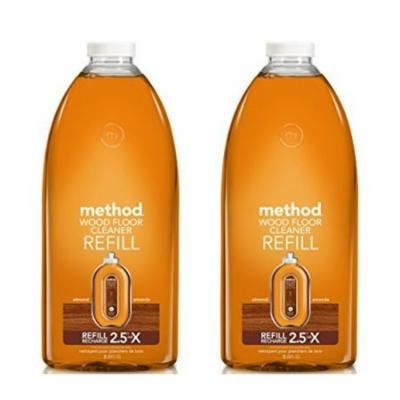 Method Squirt + Mop Hardwood Floor Cleaner Refill, Almond, 68 Ounce - 2 Pack