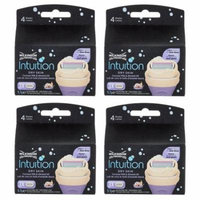 Wilkinson by Schick Intuition Dry Skin Coconut Milk & Almond Oil Refill Razor Blade Cartridges, 3 Count (Pack of 4) + FREE Eyebrow Trimmer