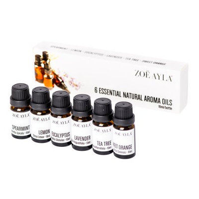 Zoe Ayla 6-Pack Essential Natural Aroma Therapy Oils