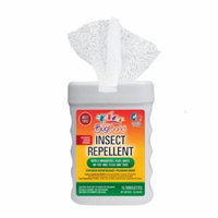 BugBand Insect Repellent Towelette 15-Count Tub (Case of 12)