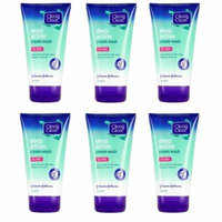 Clean & Clear Deep Action Cream Wash, Oil-Free (Pack of 6)
