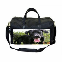 Waggy Dog Large Black Duffel Style Diaper Baby Bag