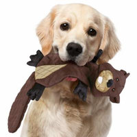 Strong Chew Resistant Plush Dog Toys, Stuffing-Free, Beaver