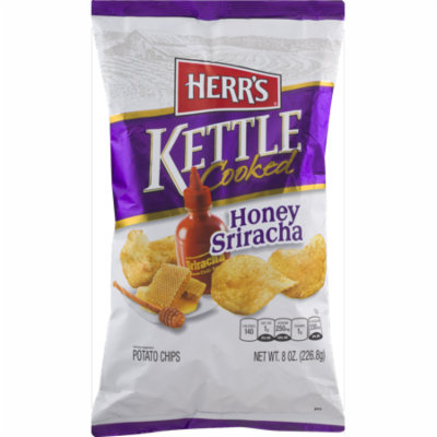 Herr's Kettle Cooked Honey Sriracha Potato Chips 7.5 oz. (3 Bags)
