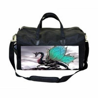 Dragon Large Black Duffel Style Diaper Baby Bag