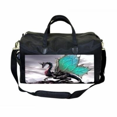 Dragon Large Black Duffel Style Diaper Baby Bag