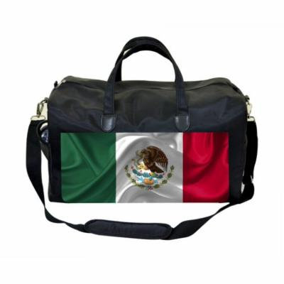 Mexican Flag Large Black Duffel Style Diaper Baby Bag
