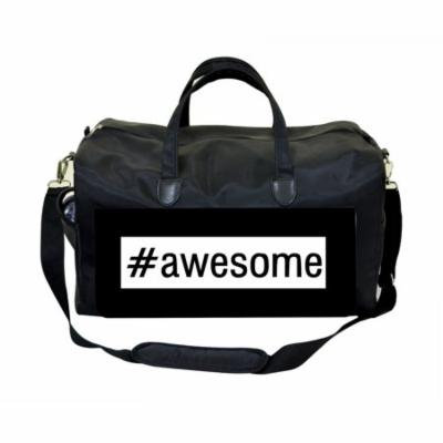 #Awesome Large Black Duffel Style Diaper Baby Bag