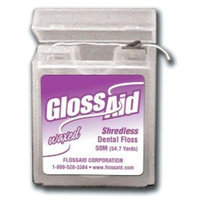 GLOSSAid Shredless Monofilament Dental Floss - 50 Meters (54.7 Yards)