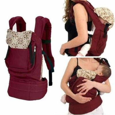 Newly Designed Front Back Baby Safety Carrier with Sling Wrap Harness Infant Comfort Backpack (Red)