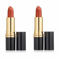 Revlon Super Lustrous Lipstick Pearl #026 Abstract Orange (Pack of 2) + Makeup Blender Sponge