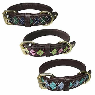 Halo Buffy Leather Dog Collar Medium White/Hunter