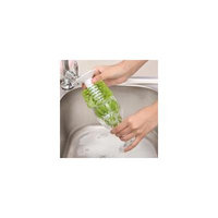 Jeobest 1PC Glass Cleaning Brush - Suction Cup Cleaning Brush - Bottle Cleaning Brush with Suction - Standing Wine Glass Wash Brush Glass Cleaning Brush with Suction Cup Brush Cleaner Tool MZ(Green)