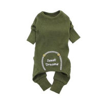 Sweet Dreams Thermal Dog Pajamas by Doggie Design - Herb Green Large