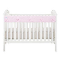 Babee Talk Eco-Teether Crib Rail Guard Cover, Solid Pink