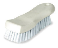 TOUGH GUY 1VAD8 Curved Scrub Brsh, 61/2 In Blck, 1 In Trm
