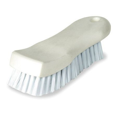 TOUGH GUY 1VAD8 Curved Scrub Brsh, 61/2 In Blck, 1 In Trm