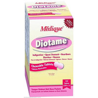 Medique DioTame Upset Stomach Relief Chewable Tablet, 400 Tablets MS-71190
