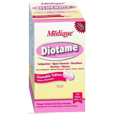 Medique DioTame Upset Stomach Relief Chewable Tablet, 400 Tablets MS-71190